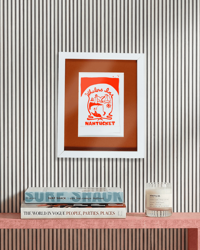 Nantucket Whalers Inn Matchbook Art Print - Furbish Studio
