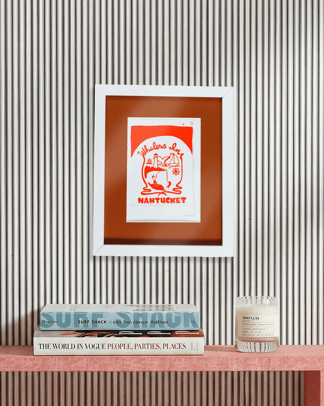 Nantucket Whalers Inn Matchbook Art Print - Furbish Studio