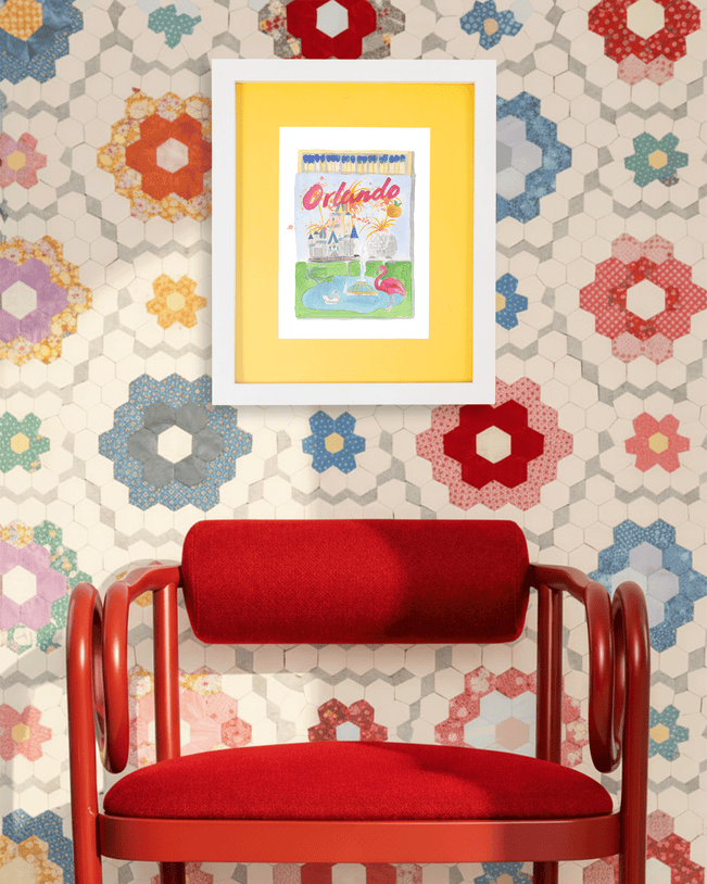 Orlando Matchbook Art Print - Furbish Studio