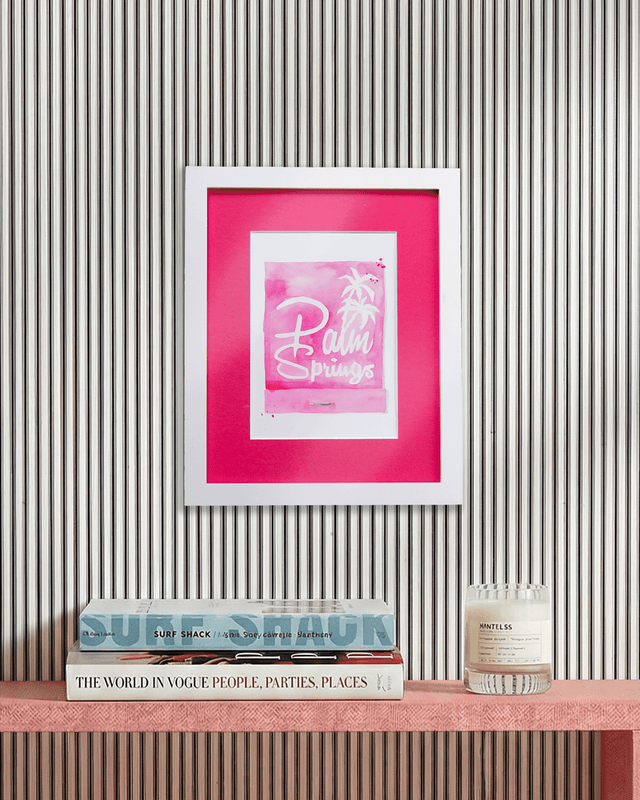 Palm Springs Matchbook Art Print - Furbish Studio