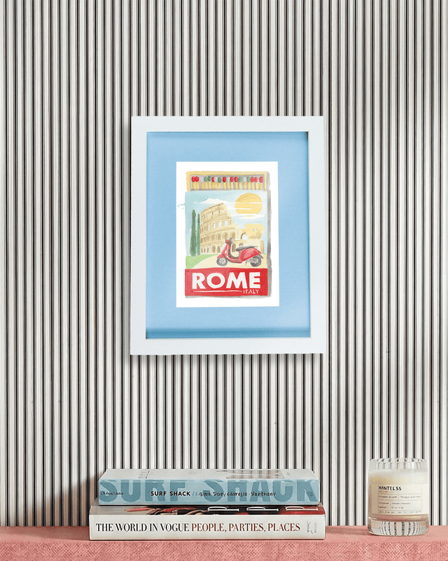 Rome Matchbook Art Print - Furbish Studio