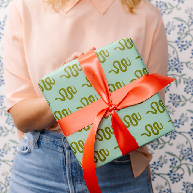 Wrapping Paper Sheets - Serene Snake - Furbish Studio