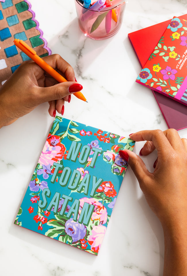 Notepad - Not Today Satan - Furbish Studio