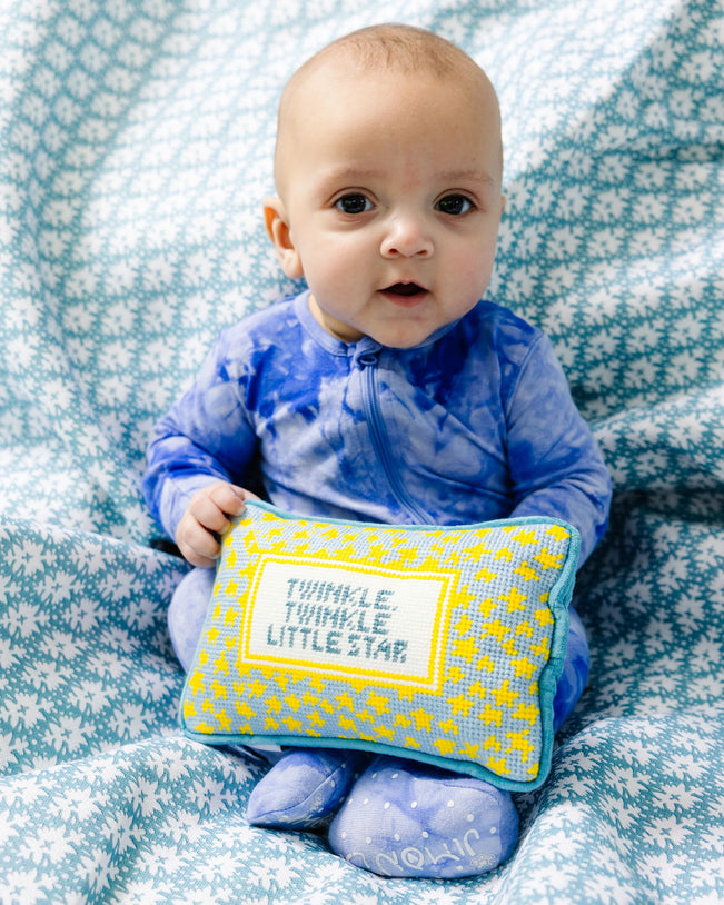 Twinkle Twinkle Mini Needlepoint Pillow - Furbish Studio
