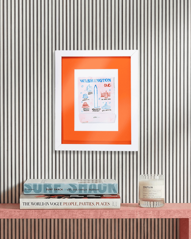 Washington D.C. Matchbook Art Print - Furbish Studio