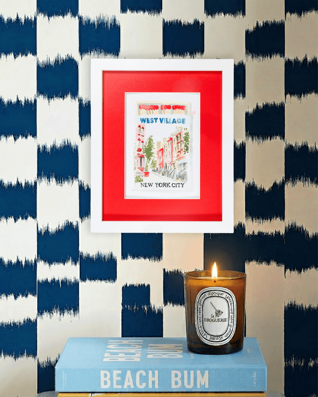 West Village NYC Matchbook Art Print - Furbish Studio