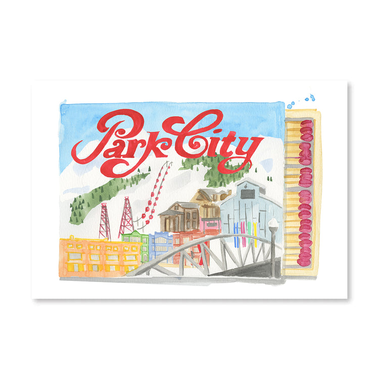 Park City Utah Matchbook - Furbish Studio
